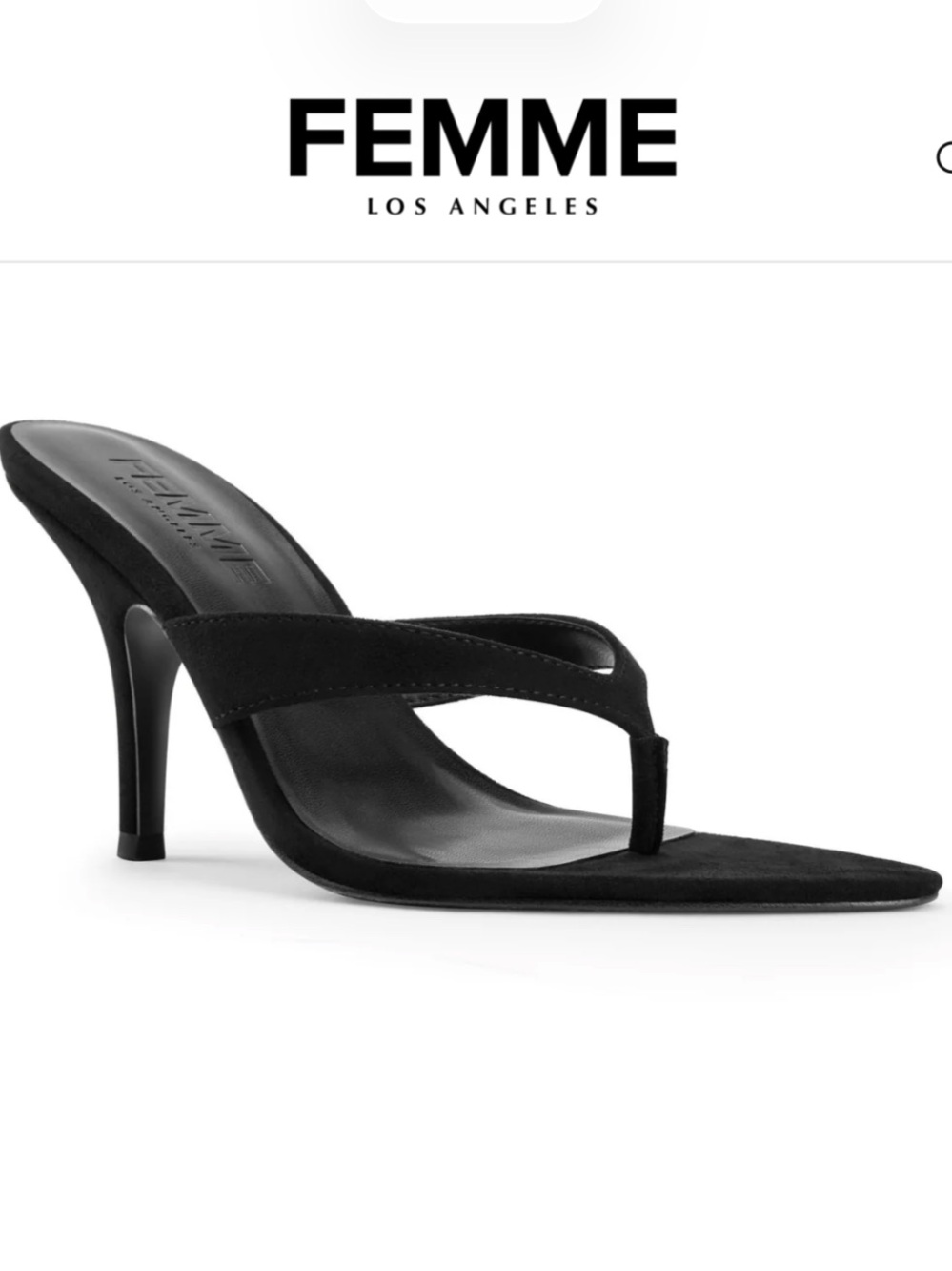 FEMME LA TOKYO THONG SANDAL NOIR 39